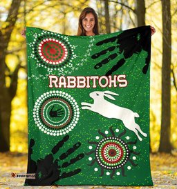 South Sydney Rabbitohs Indigenous Premium Blanket Country Style