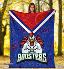 Sydney Roosters Indigenous Premium Blanket Prairie Style No.1