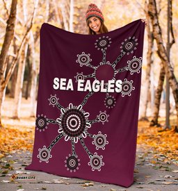 warringah premium blanket sea eagles simple indigenous