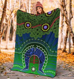 Torres Strait Premium Blanket Dhari And Dot Patterns