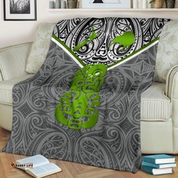 New Zealand Maori Rugby Premium Blanket Pride Version Gray