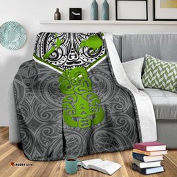 New Zealand Maori Rugby Premium Blanket Pride Version Gray