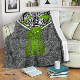 New Zealand Maori Rugby Premium Blanket Pride Version Gray