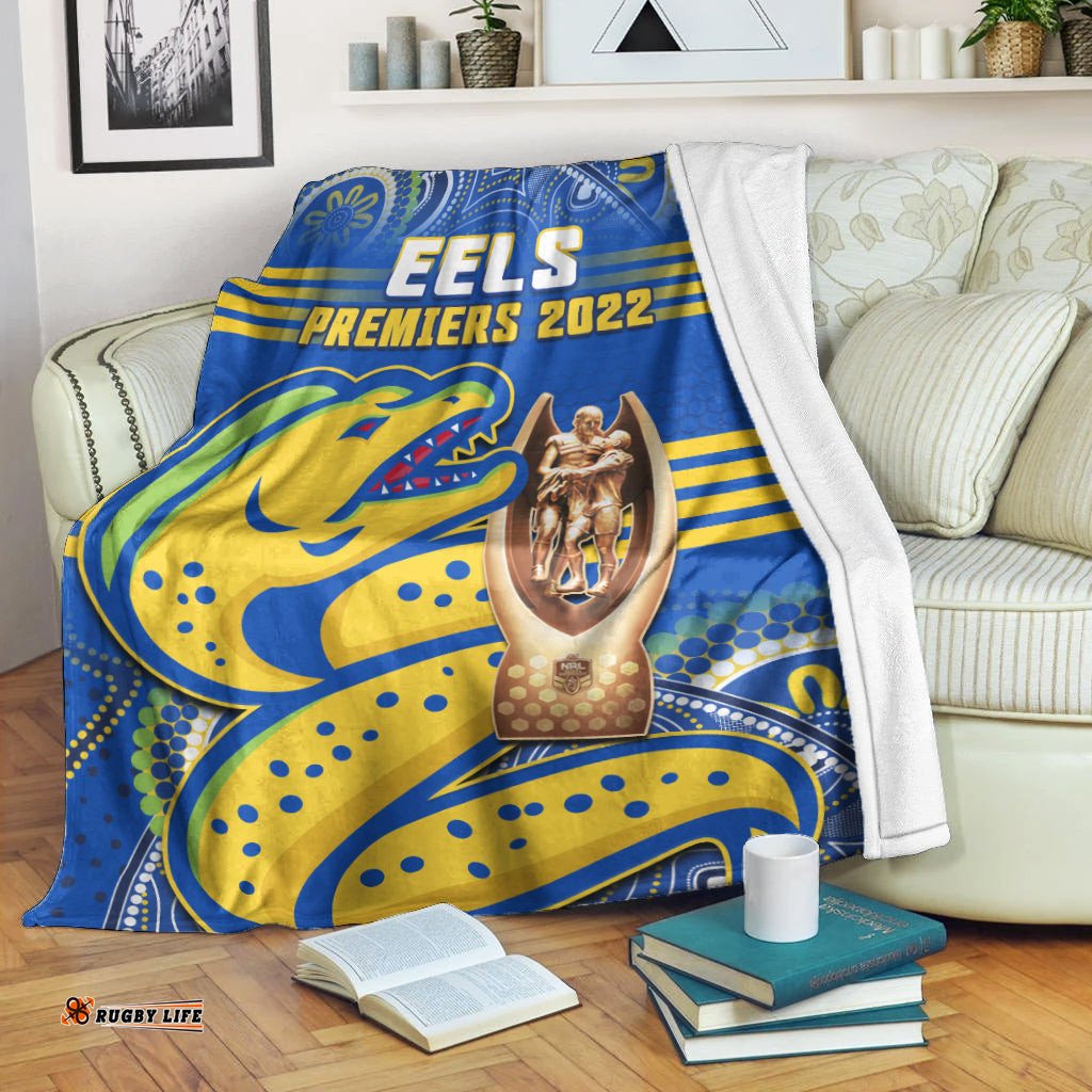 parramatta rugby premium blanket eels premiers 2022 indigenous artsy