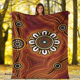 Amazing Aussie Australia Aboriginal Inspired Aboriginal Connection Concept Art Background Blanket
