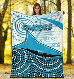 sharks premium blanket cronulla indigenous unique