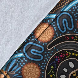 Amazing Aussie Australia Aboriginal Inspired Aboriginal Inspired Art Painting And Snake Blanket