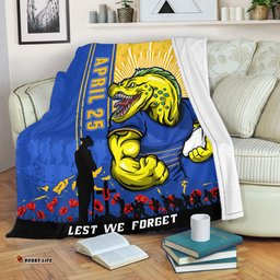 Amazing Aussie Parramatta Eels Anzac Day Lest We Forget Strong Fighting Spirit Blanket