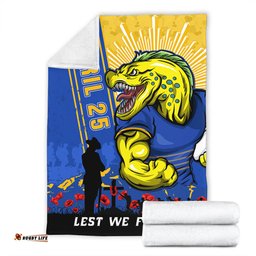 Amazing Aussie Parramatta Eels Anzac Day Lest We Forget Strong Fighting Spirit Blanket