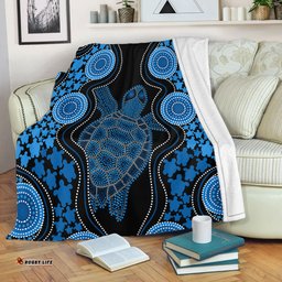 Amazing Aussie Australia Aboriginal Art Turtles Inspired Orange Blanket