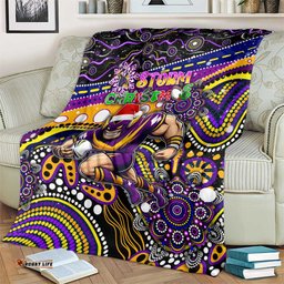 Merry Christmas Storm Blanket Aboriginal Santa Rugby Mascot Melbourne
