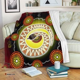 Australia Aboriginal Blanket - The Rainbow Serpent Dreaming Spirit Art Blanket