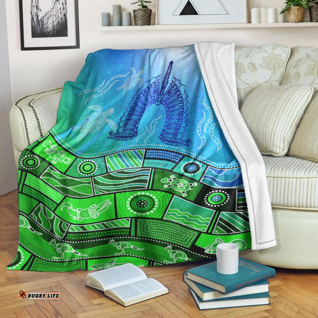 Aboriginal Torres Strait Islands Premium Blanket Towards The Light