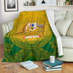 Aboriginal Premium Blanket, Australia Rugby and Coat Of Arms Ver01