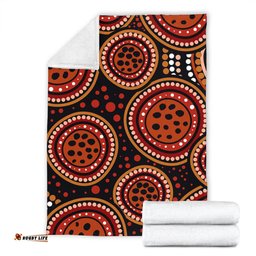 Amazing Aussie Australia Background Featuring Indigenous Dot Art Blanket