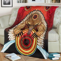 Aboriginal Premium Blanket Australian Echidna