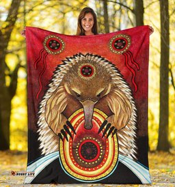 Aboriginal Premium Blanket Australian Echidna