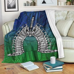 torres strait islander premium blanket dhari mask