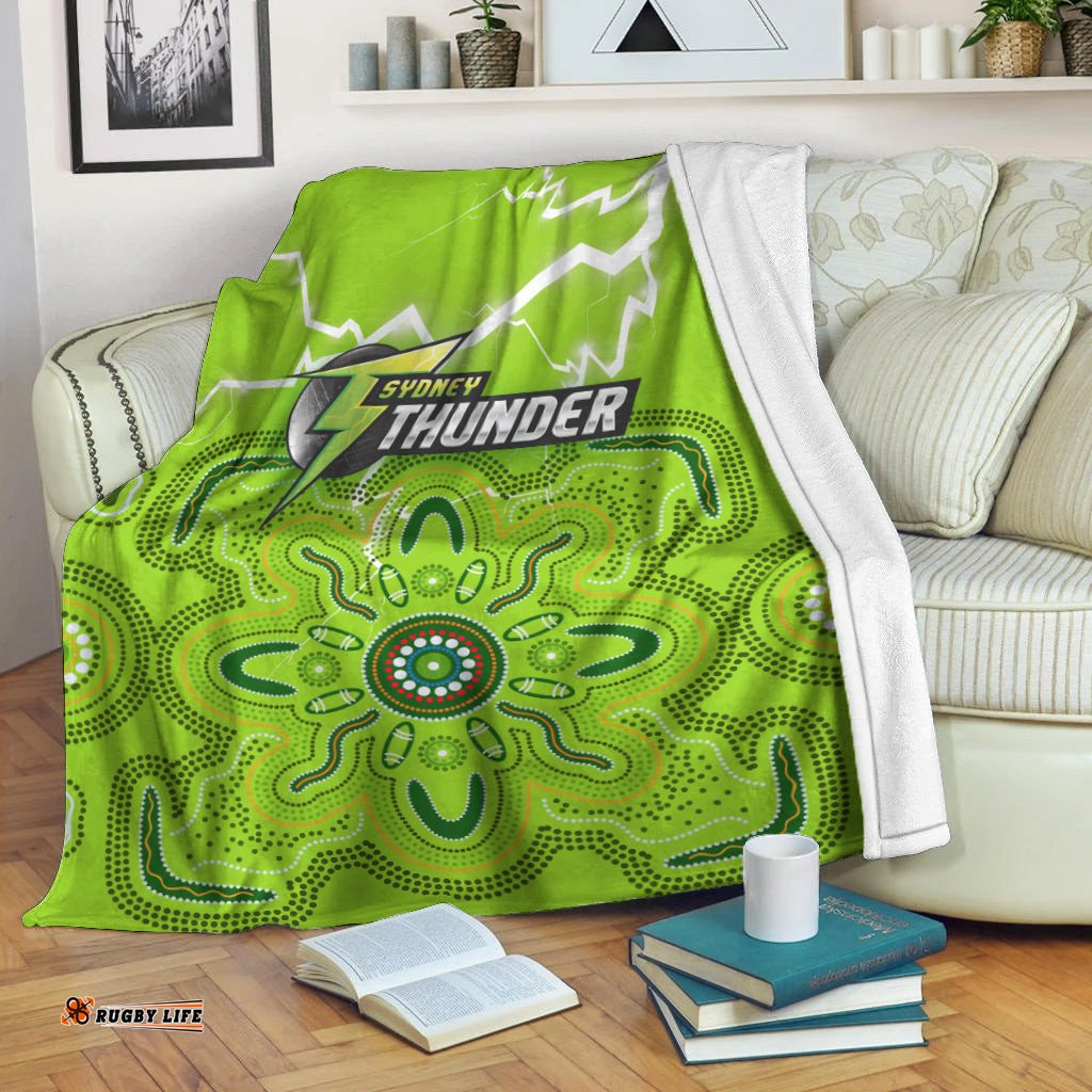 Sydney Thunder Blanket Aboriginal Style Of Dot