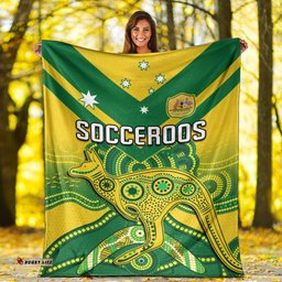 Australia Soccer Premium Blanket Champions Aboriginal Kangaroos World Cup Football Socceroos