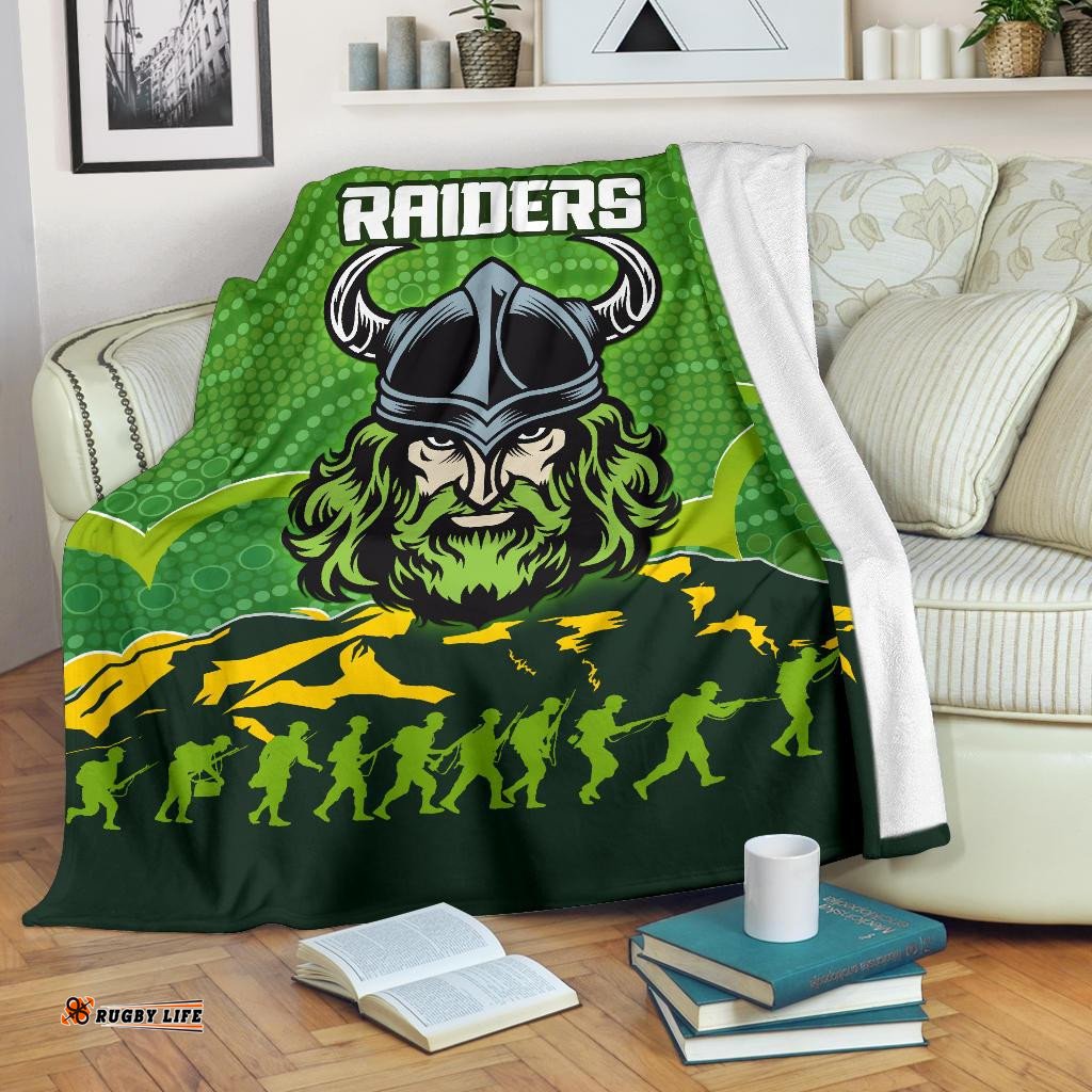 canberra raiders premium blanket anzac country style