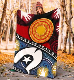 Premium Blanket Australian NAIDOC Aboriginal and Torres Strait Islands Flags