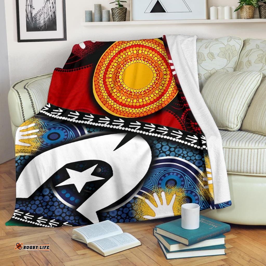 Premium Blanket Australian NAIDOC Aboriginal and Torres Strait Islands Flags