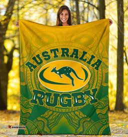 Amazing Aussie Australia Aboriginal Inspired Australia and Coat Of Arms Ver02 Blanket