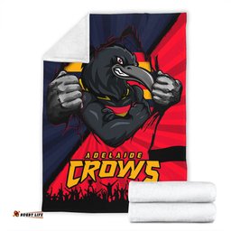 Amazing Aussie Adelaide Crows Breaking Through Fan Design Blanket