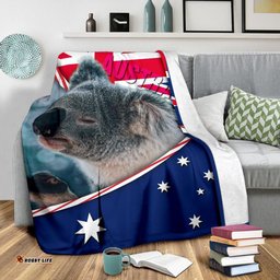 Amazing Aussie Australia Australia Flag and Coat Of Arms Koala 3D Blanket