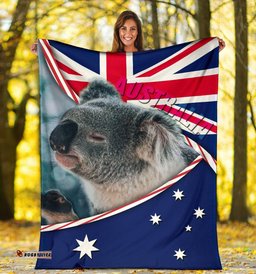 Amazing Aussie Australia Australia Flag and Coat Of Arms Koala 3D Blanket