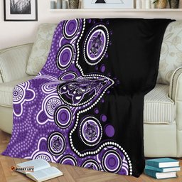 Amazing Aussie Australia Indigenous Turtle Aboriginal Dot Art Purple Blanket