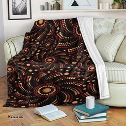 Australia Aboriginal Inspired Blanket - Aboriginal Dot Mandala Art Style