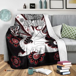 st george rugby blanket custom aboriginal dragons blanket rlt13