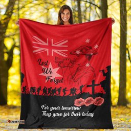 vibehoodie blanket lest we forget for those who leave never to return premium blanket