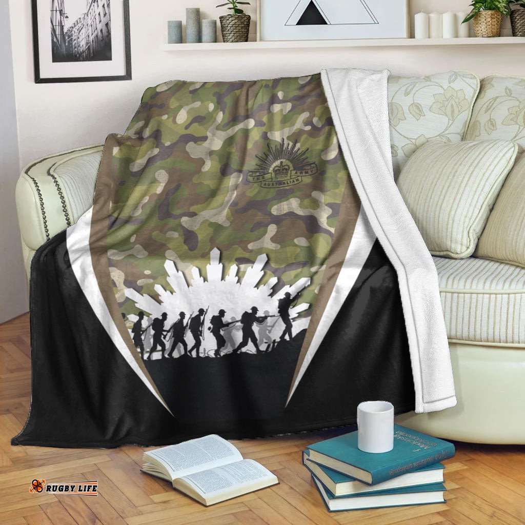 vibehoodie blanket anzac day their name liveth for evermore premium blanket