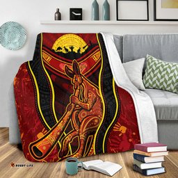 Amazing Aussie Australia Aboriginal Kangaroo Spirit Dreaming Blanket