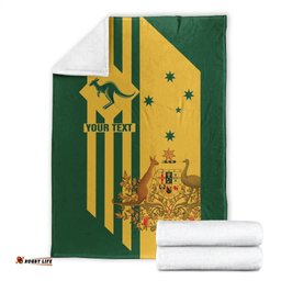 Custom Premium Blanket Australia Kangaroo Sign National Color