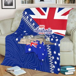 Australia Australia Day Blanket - Happy Australia Day Blanket