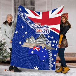 Australia Australia Day Blanket - Happy Australia Day Blanket