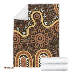 Amazing Aussie Australia Aboriginal Aboriginal Style Of Dot Art Blanket