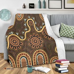 Amazing Aussie Australia Aboriginal Aboriginal Style Of Dot Art Blanket