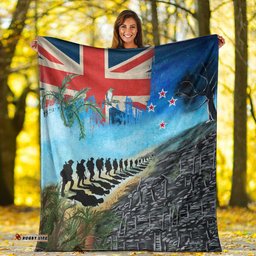 vibehoodie blanket new zealand anzac day lest we forget premium blanket