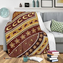 Australia Aboriginal Blanket - Australian Aboriginal Style Of Pattern Background Blanket