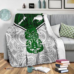 New Zealand Maori Rugby Premium Blanket Pride Version White