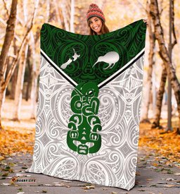 New Zealand Maori Rugby Premium Blanket Pride Version White