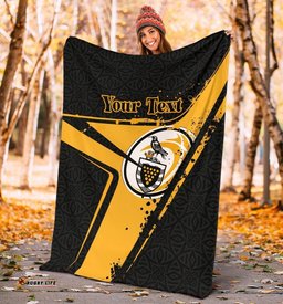 Custom Text Cornwall Rugby Personalised Premium Blanket Cornish Rugby