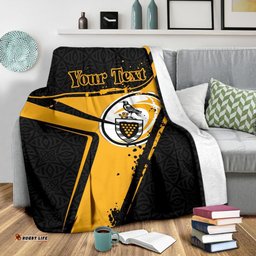 Custom Text Cornwall Rugby Personalised Premium Blanket Cornish Rugby