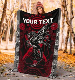 Custom Personalised Dragons Premium Blanket St. George Aboriginal