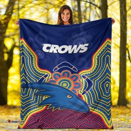 Adelaide Football Premium Blanket Crows Aboriginal Art